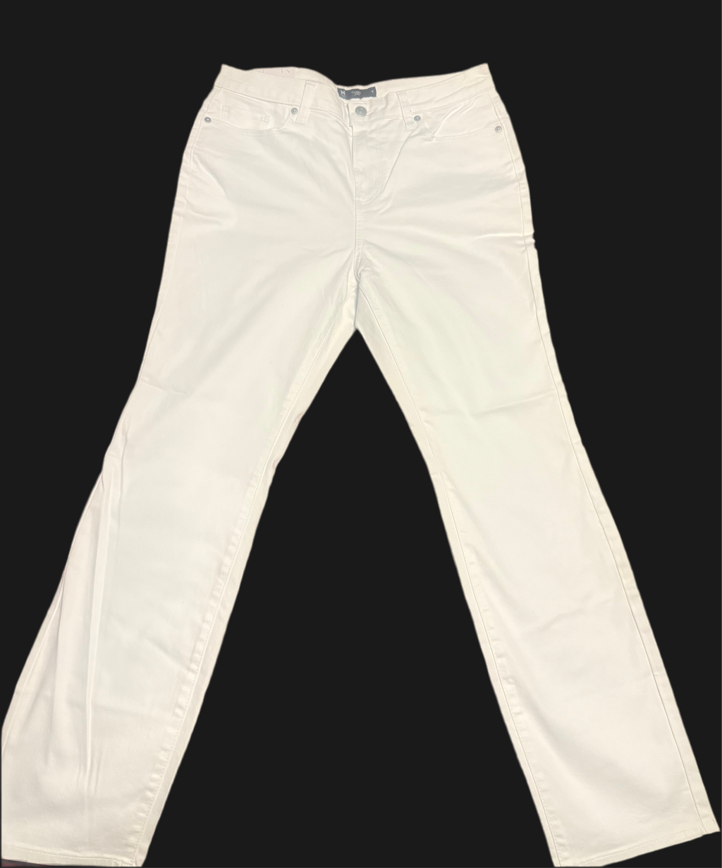 Women White Straight Jean