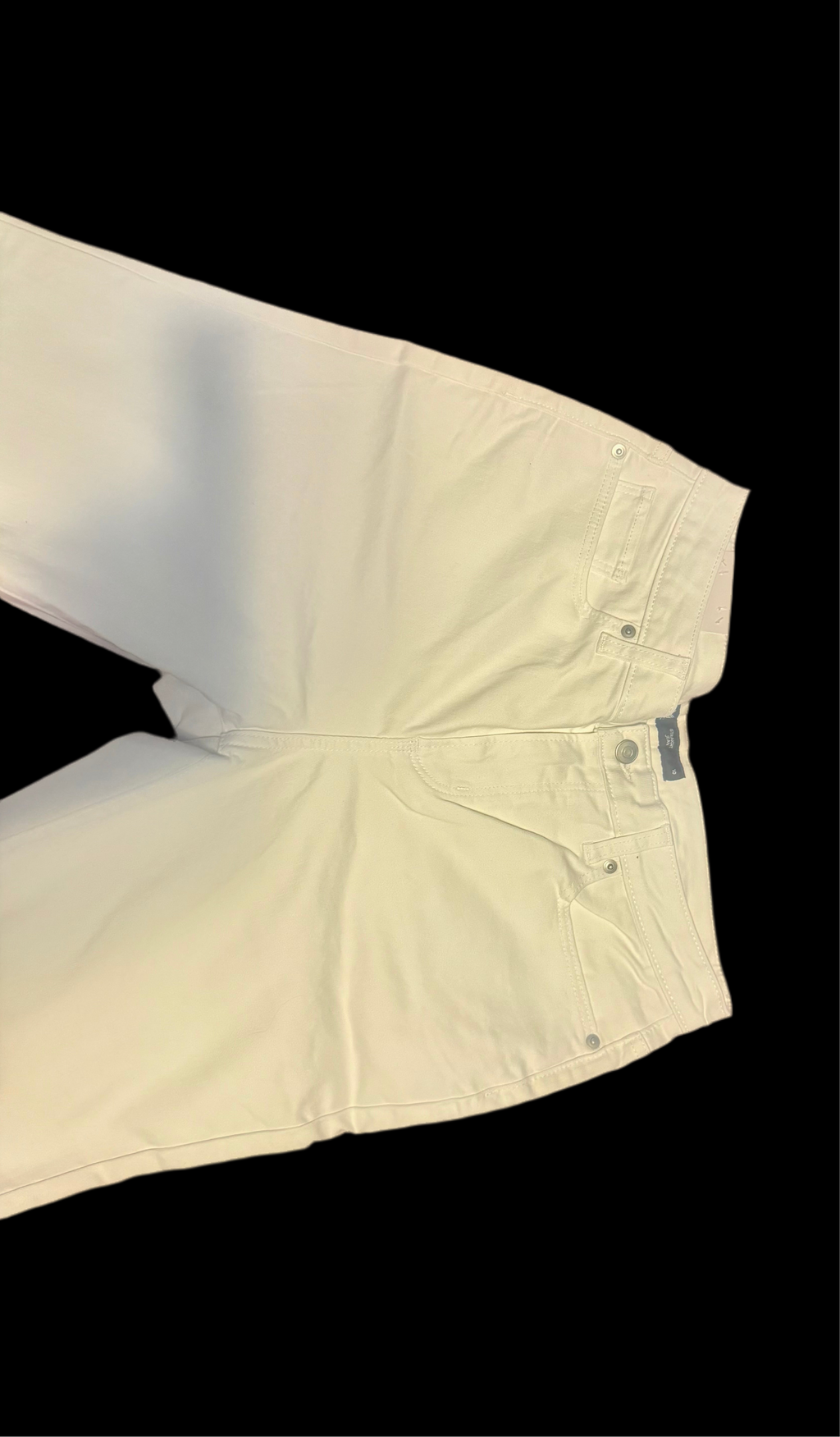 Women White Straight Jean